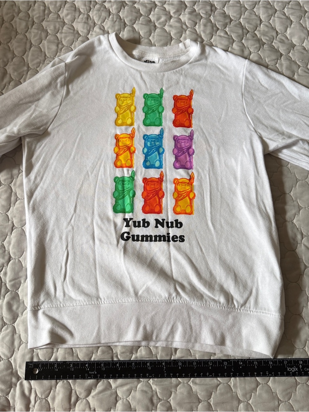 Star Wars Disney Crewneck with Multicolor Gummy Bear Print